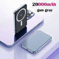 Taepiaai 20000mAh Magnetic Wireless Power Bank Ultra Thin Portable CCC Certified Super Fast Charging Pack for MagSafe for Iphone