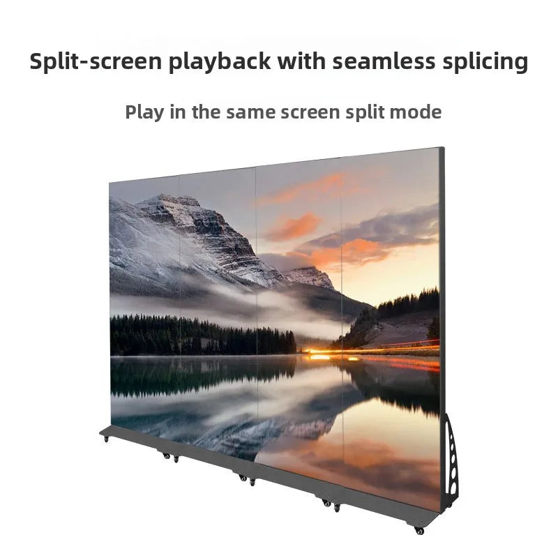 LED Poster Screen Electronic Advertising Player Anti-Collision Full-Color LED Display High-Definition Indoor 128x768 Resolution