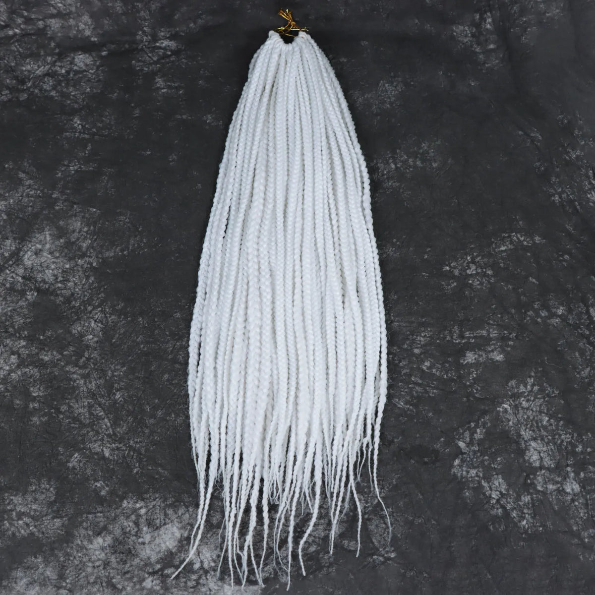 White 3X Box Braids Synthetic Crochet Hair 24Inch Crochet Braiding Hair Extensions Goddess Silver Blonde Braid Pre Looped Hair