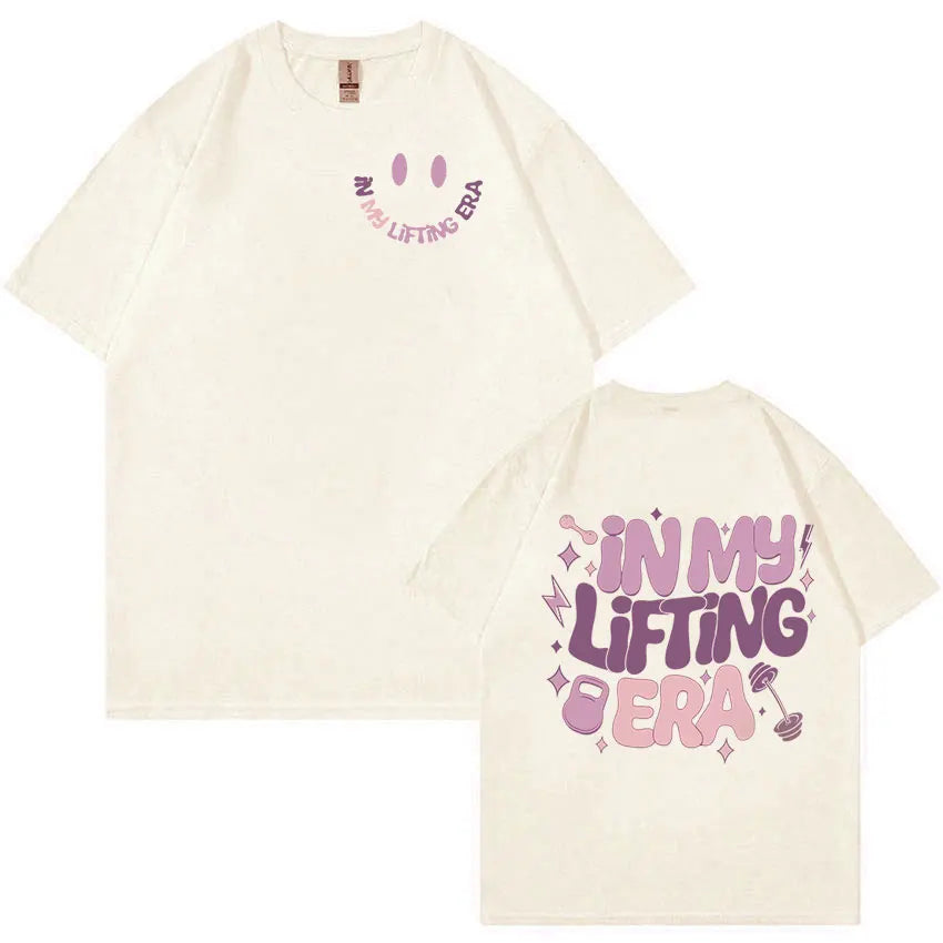 Funny Muscle Mommy Weightlifting T Shirt Gym Men Women Fashion Harajuku Retro T-shirts Summer 100% Cotton Oversized T-shirt Tops