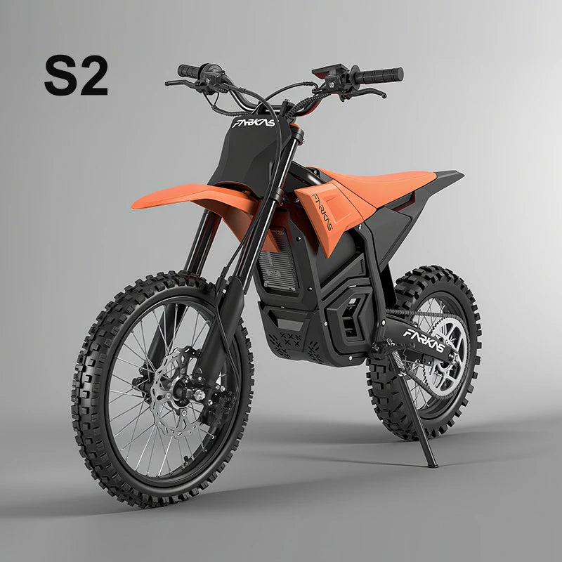 Dropshipping Electric Motocross Bike 60V 27AH 1600W,40Mph,37 Miles,Urban Commuting Front 17";Rear 14" Off-Road Electric Bike