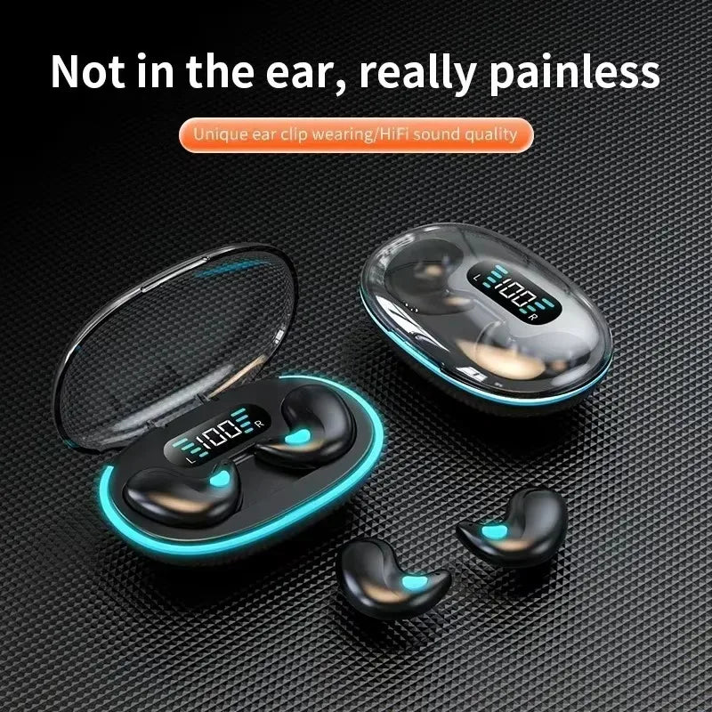 Sleeping Earbuds Wireless Mini Headphones For Work TWS Bluetooth Earphone Stereo Hidden Headsets with Mic HD Call Sport