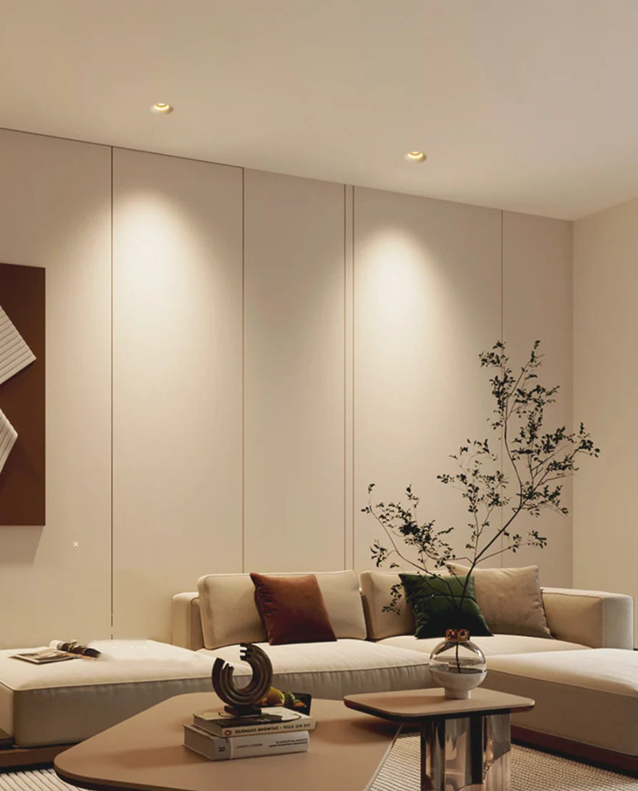 2025 New type LED curved surface spotlights, anti-glare downlights, living room and bedroom ceiling lights for indoor lighting