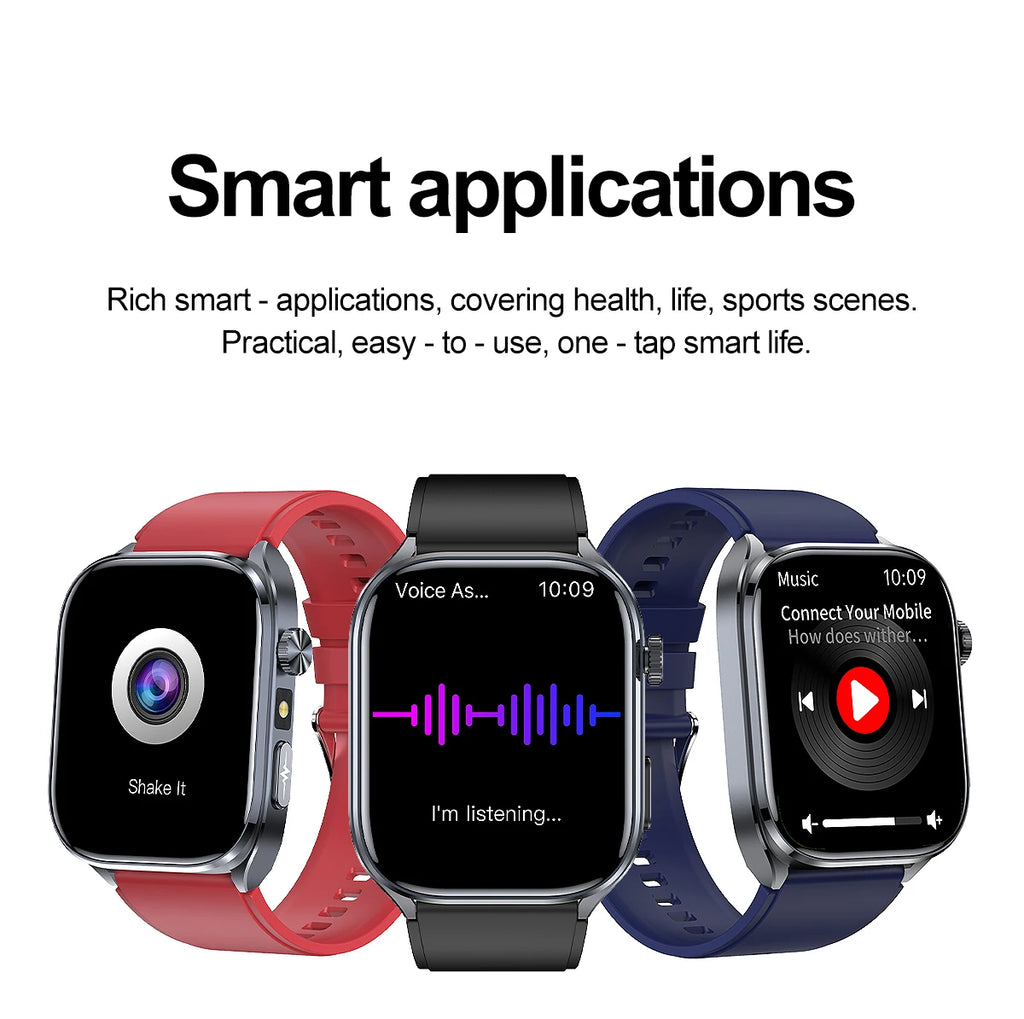 2026 New AI-Diagnosis Care Smartwatch Accurate ECG Uric Acid Lipids Blood Pressure Body Fat IP68 Waterproof Fitness Smartwatch