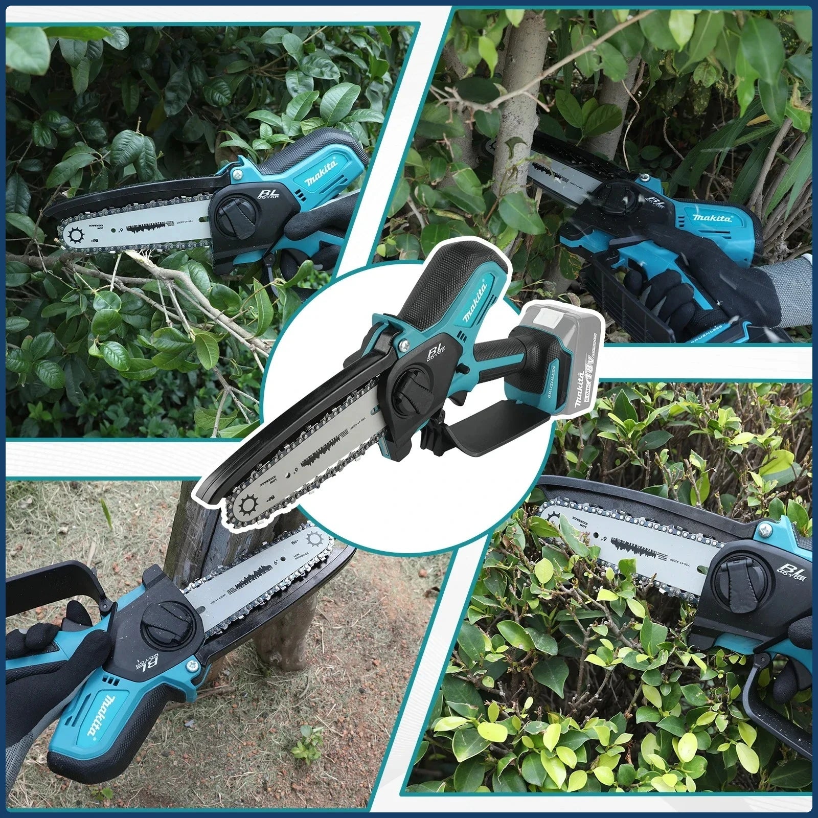 Makita  Chain Saw Electric Saw Handheld Portable Wood Logging Chainsaw Garden Pruning Wood Power Tool