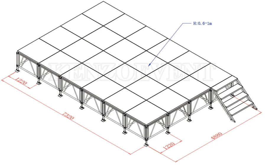 【Durable Using】Outdoor Cheap Event Aluminum Modular Portable Stage