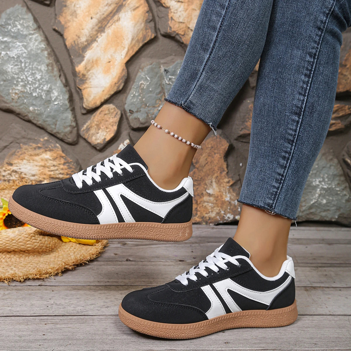 Women's Casual Sneakers Spring/autumn Fashion Round Toe Training Shoes Casual Comfortable Walking Shoes Women