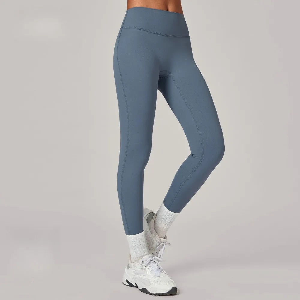 Women's Gym Workout Trousers Hip-lifting Quick-dry Yoga Pants Slimming Tight-fitting Fitness Outdoor Running Sports Long Pants