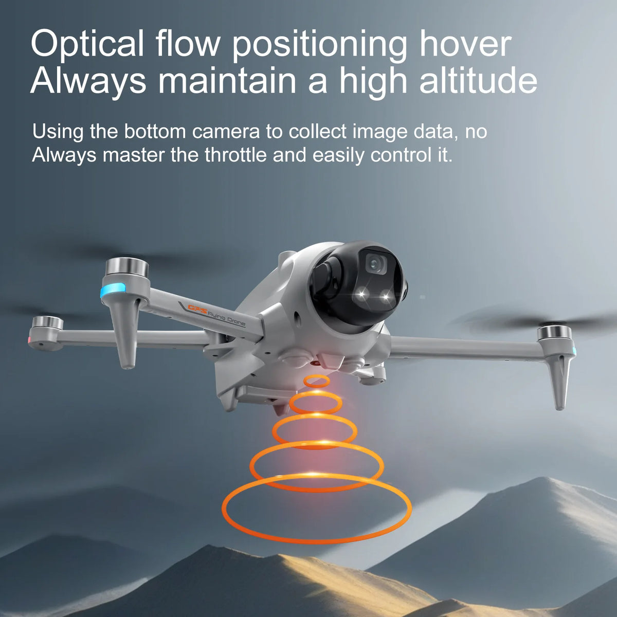 YLRC YL059 RC Drone Airdrop GPS WIFI FPV 180° ESC 4K Dual Camera Smart Follow Obstacle Avoidance Quadcopter 4.5" Screen
