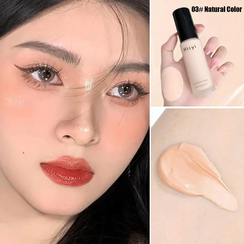 Full Coverage Liquid Foundation Natural Plain Face Cream Waterproof Concealer Base for Blemishes Liquid Foundation