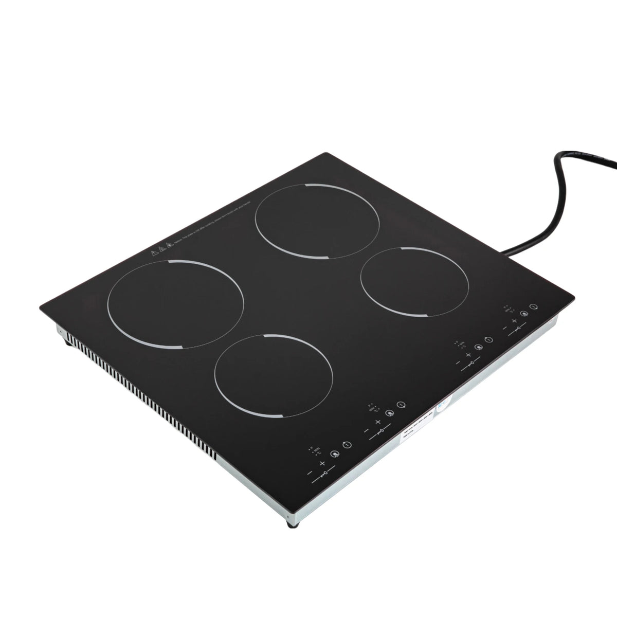 3000W Electric Ceramic Cooktop 4 Burners 110V, Infrared Radiant Stove with 9 Power Levels, Built-in Countertop Kitchen Cooker
