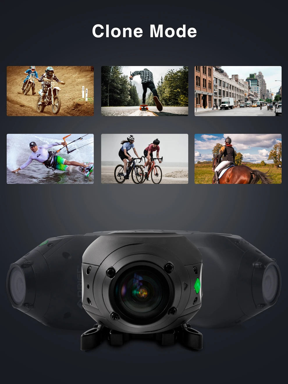 Drift Ghost XL Pro 4K PLUS HD Action Camera 3000mAh Battery WiFi IPX7 Waterproof Rotatable Lens Helmet Cam Motorcycle Bicycle