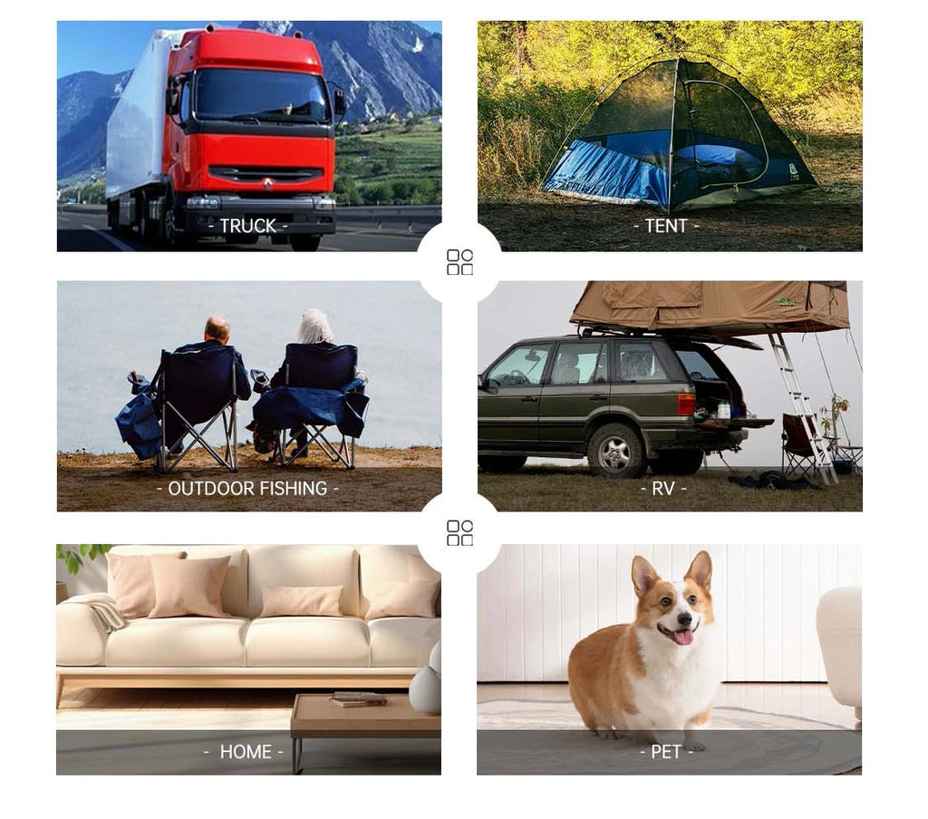 Hot AC DC 12V 24V 220V 4500BTU Portable Outdoor Air Conditioner Car Room Camping Rv Cooling Air Conditioner