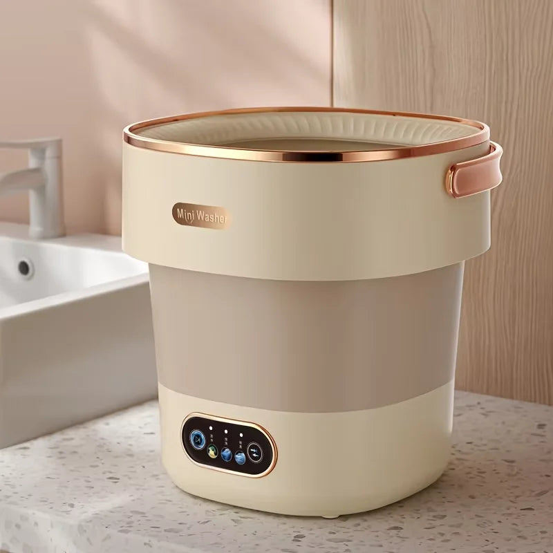 15L Portable Small Washing Dryer Machine Collapsible Washer with Spin Apartment Travel Socks Underwear Panties Washing Machine