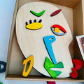 Modern Montessori Puzzles, 26 Part Picasso Modern Art Puzzle-Wooden Toddler