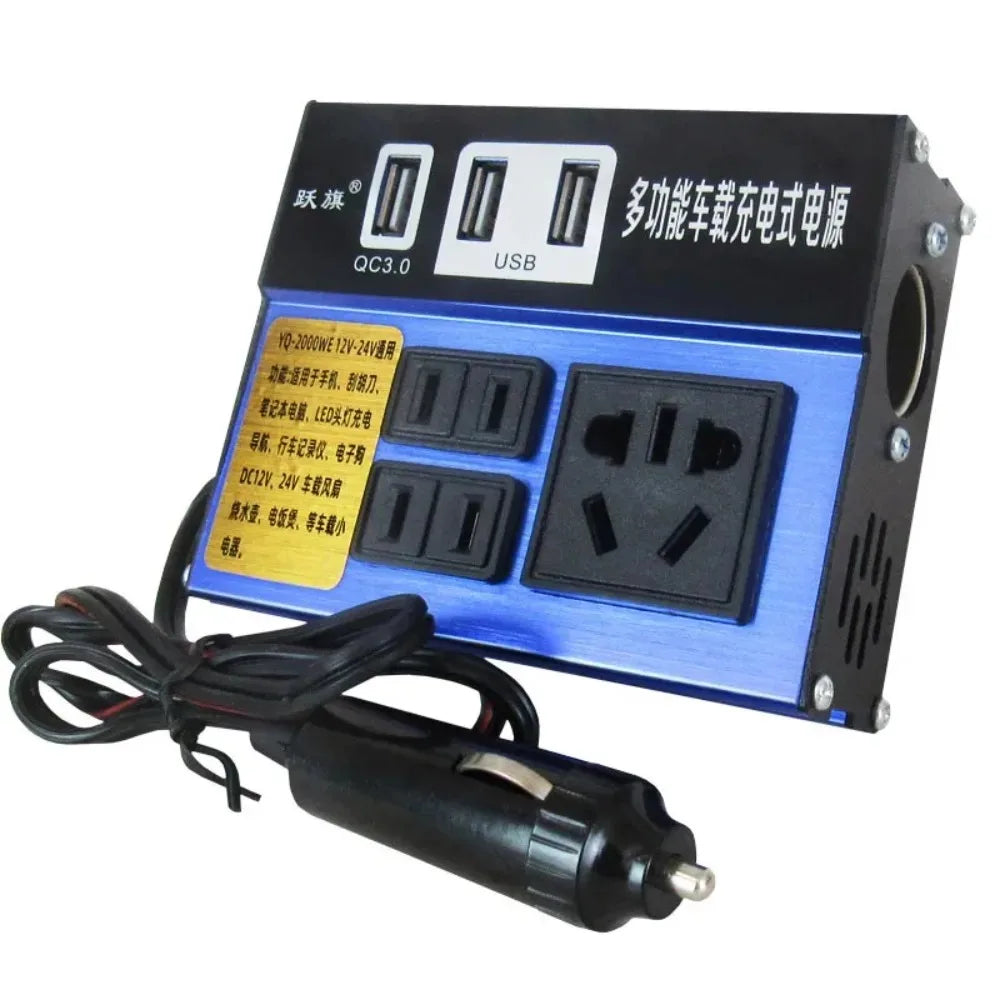 Car Electric Energy Inverter Efficient Conversion Strong Compatibility Power Converter For Vehicle Truck SUV Boat Use