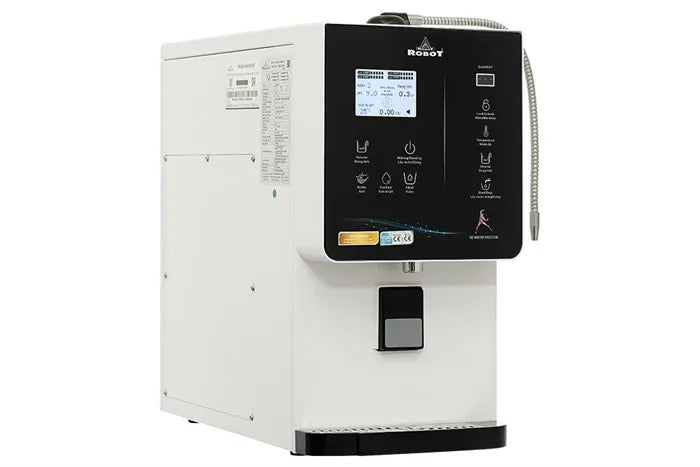 ROBOT CE Certified Electric Alkaline Water Machine 5 Plates pH 4.5-10.5 Hot/Cold Smart Heating English Operation Household EU
