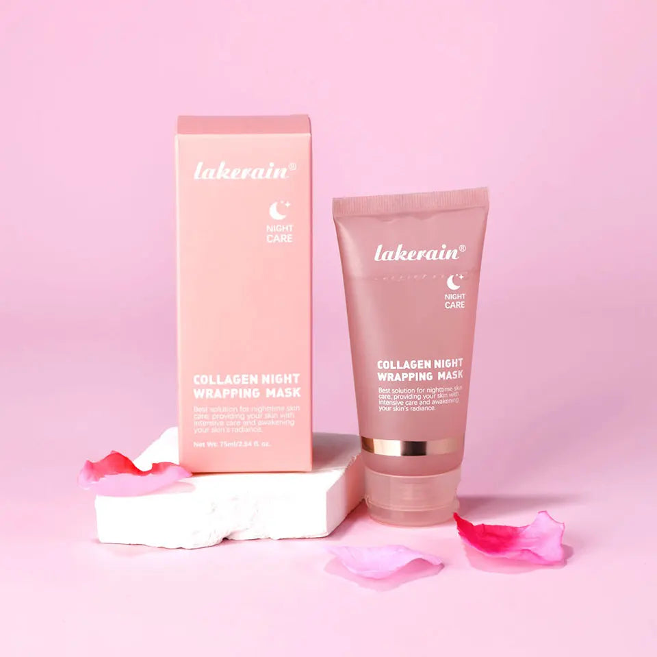 Collagen Jelly Cream & Peel-Off Mask & Salmon Collagen Essence Set Wrapping Firming Moisturizing Soothing Face Skincare Combo