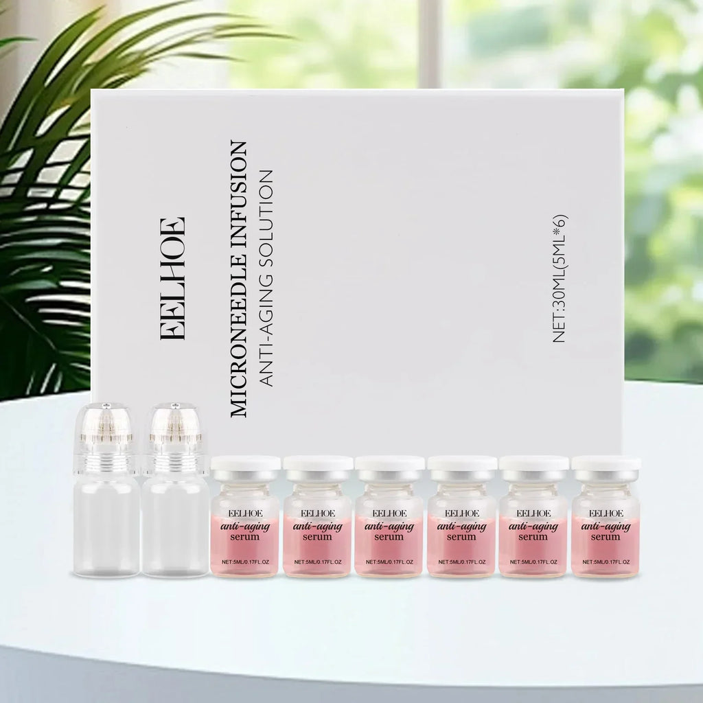 2 Tools Korean Moisturizing Renewal Set Moisturize Firming Hydrate Daily Facial Skin Care Microneedle Essence Serum ≤0.3mm