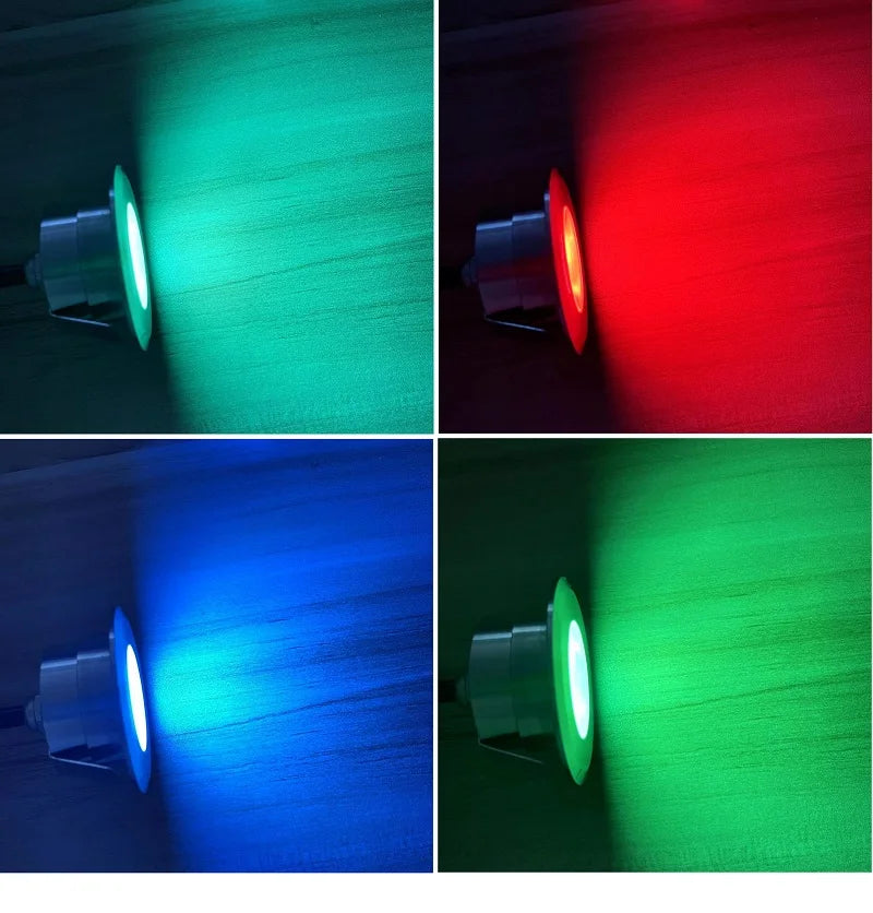 1W 2W 3W Waterproof Led Underground Light Terrace Spot DC12V 24V Rgb Garden Decoration Dimmable Built-in Floor Deck Lamp IP68