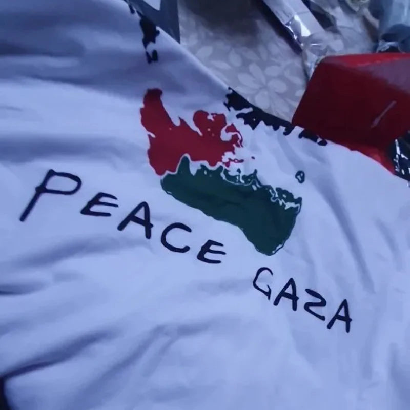 Peace Dove of Gaza Symbol TShirt,Homme Short Sleeve Daily Casual T Shirt,Unisex Tee,Streetwear,Breathable Print