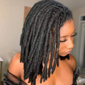Dreadlocks Brazilian Human Hair Strand Crochet Braid Hair Loc Extension 0.6 0.8 CM Kinky Braiding Bundles Microlocks Wholesale