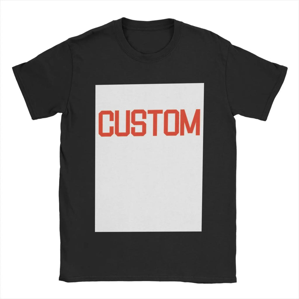 Premium Customized T Shirt Logo Picture Printing 100% Cotton Custom Brand T-Shirt Short Sleeved Print Your Own Design O Neck Tee