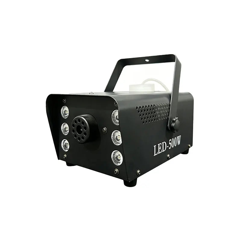 Professional Smoke Machine Mini Iron LED Fog Machine RGB Electric Power Remote 500W Stage For Party Wedding Disco DJ Smog Maker