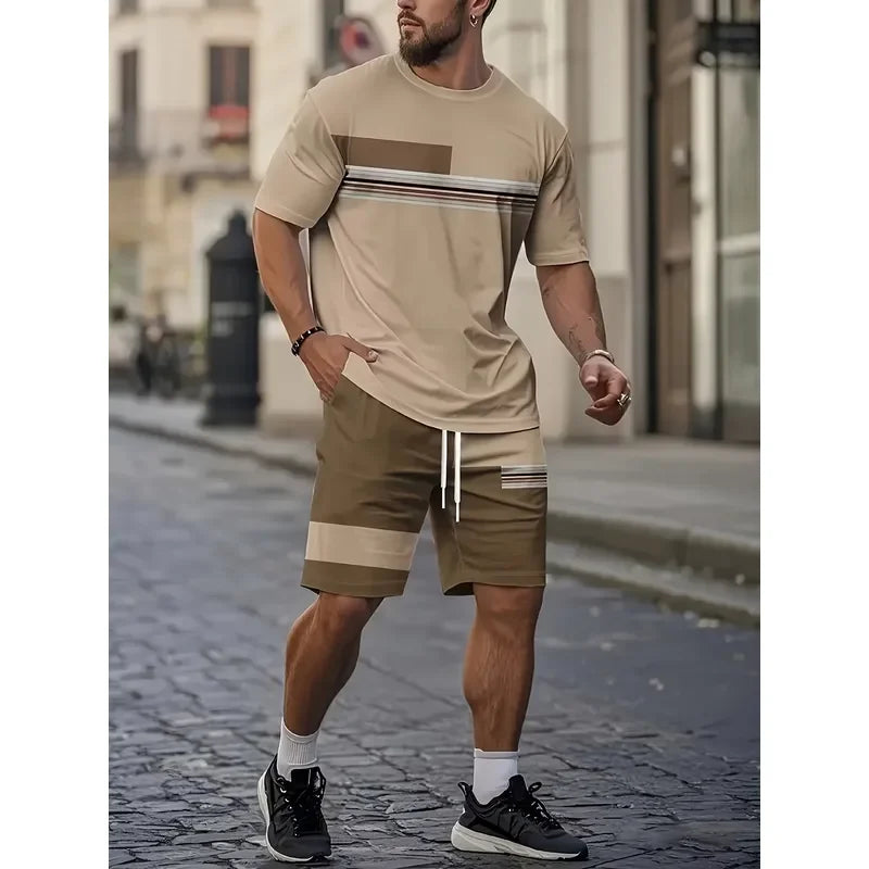 Men Short Sleeve T Shirt 3D Printed Breathable Casual Fashion Streetwear Outdoor Summer Clothing Top Tee For Male
