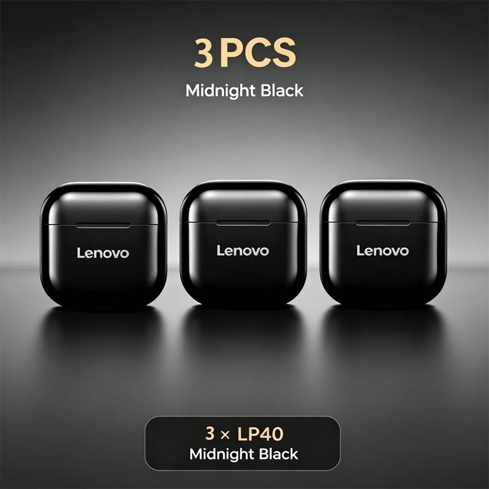 Original Lenovo LP40 Wireless Bluetooth5.4 Headphones TWS Earphones Touch Control Sport Headset Stereo Earbuds For Phone Android