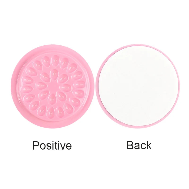 100pc Eyelash Glue Holder Tray Pad Lash Extension Adhesive Stand Base Gasket Tattoo Pigment Pallet Eyelashes Lifting Makeup Tool