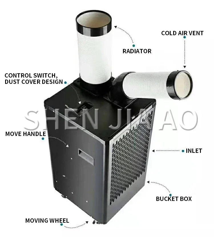 Industrial Air Conditioner Mobile Mobile Air Conditioner Workshop Kitchen Multi-purpose Air Cooler Fast Cooling