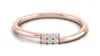 Minimalist 10K 14K 18K 22K Solid Gold Ring IGI CVD Lab Created Diamond 6 Stone Cluster Gold Jewelry Women Stackable Ring Band