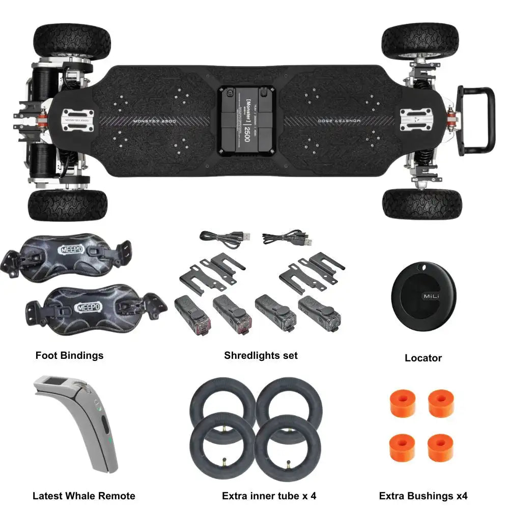 Meepo Monster 2500 The Ultra-Performance All-Terrain Electric Skateboard
