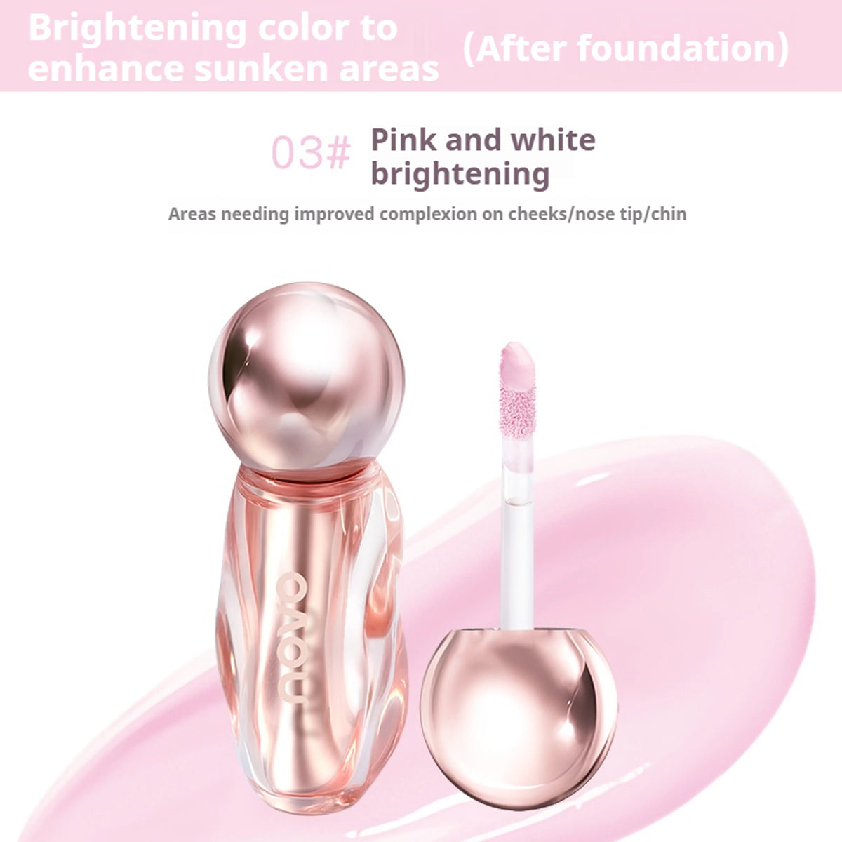 NOVO Concealer for Contouring and Brightening Facial Brightening Concealer for Acne Scars and Dark Circles