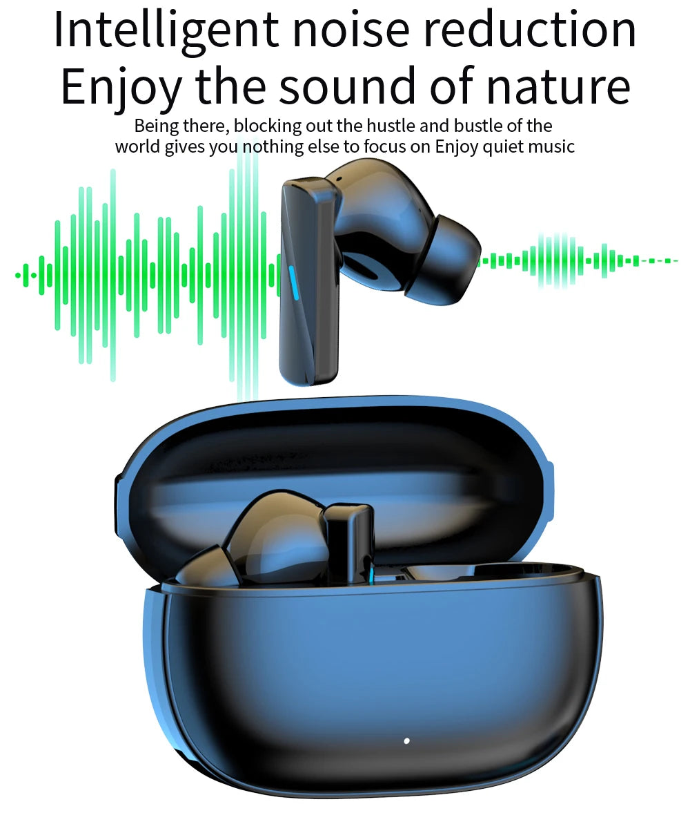 Mate50 BT5.3 Touch Control TWS HIFI Stereo Wireless Earphones Easy Pairing ANC ENC Bluetooth Earbuds For Gaming Sports