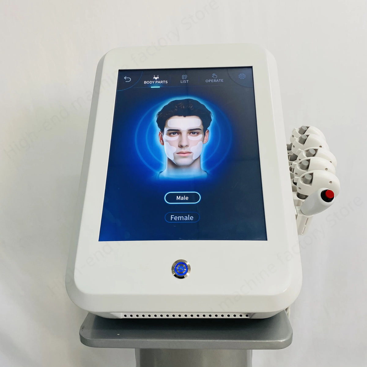 MYOslim facial shaping machine, specializing in removing wrinkles, face-lifting, skin cooling and collagen activity,