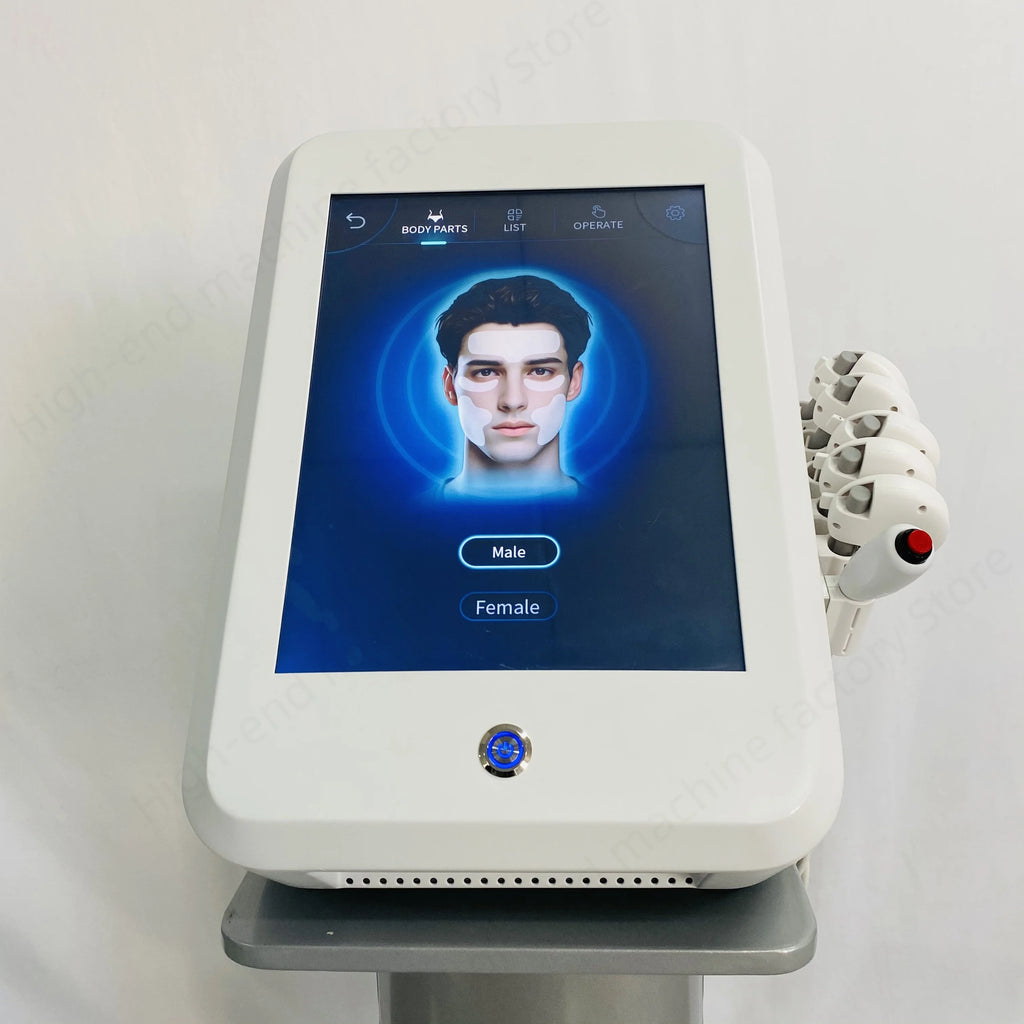 MYOslim facial shaping machine, specializing in removing wrinkles, face-lifting, skin cooling and collagen activity,