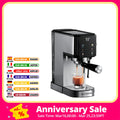 BlitzHome CM5105 Semi-Automatic Espresso Coffee Machine 20Bar 1350W with Touchscreen Control Cup Warmer 1L Removable Water Tank