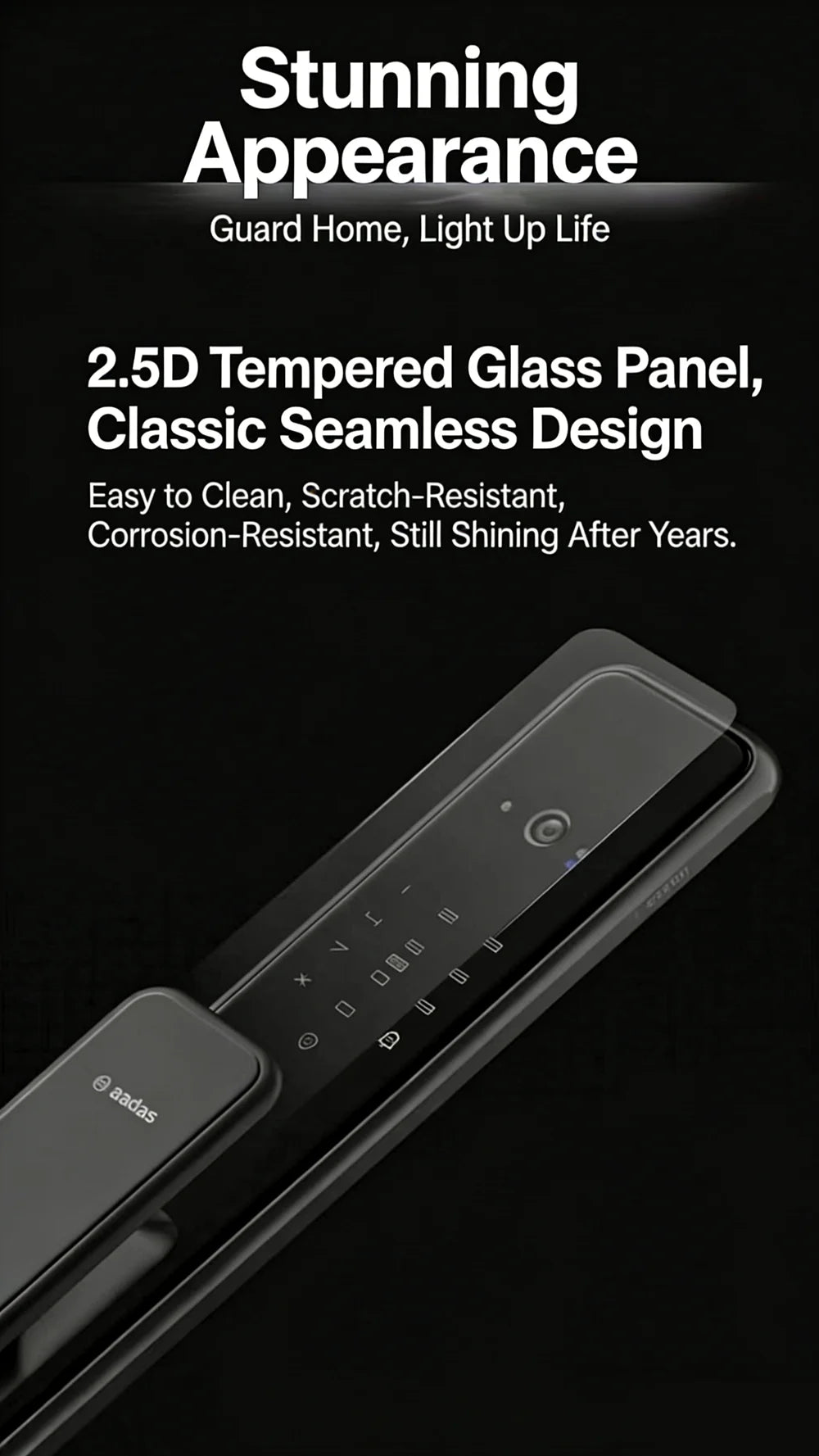 Bosch EL600VF Smart Lock 3D Face Recognition Fingerprint Password Security Electronic Lock for Entrance Doors Anti-Theft Door
