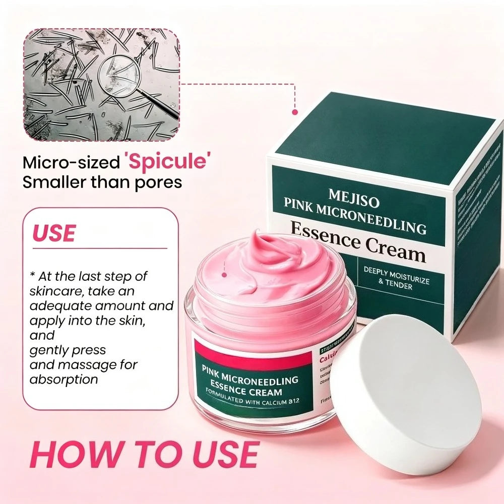 Pink Texture Facial Care Cream Gentle Hydrate And Soothe Skin Suitable For Sensitive Face Daily Basic Facial Nourishing Care.