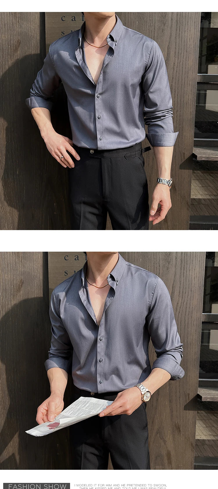 Shirts for Men Long Sleeve British Style Solid Casual Anti-wrinkle Soft Slim Fit Formal Dress Shirt Men Clothing Oversized 7XL-S