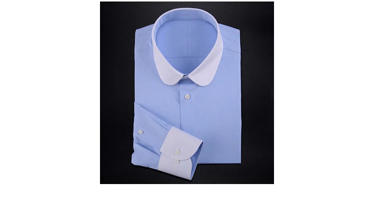 custom men's shirt Eton collar slim-fit business gentleman suit mens formal shirts