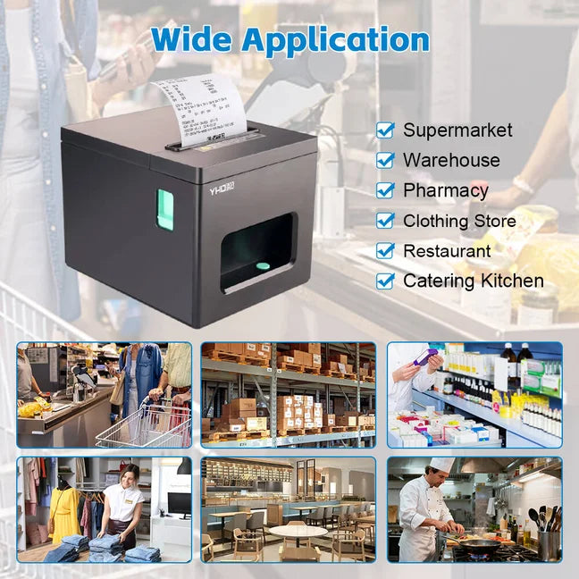 Thermal Receipt Printer CE ROHS Multi-Interface 80mm POS Thermal Ticket Printer with Auto Cutter