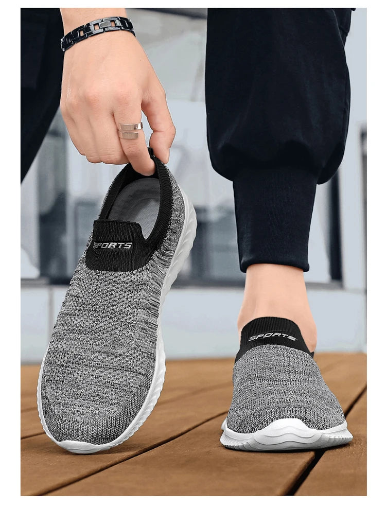 Men Vulcanize Shoes Mesh Men Shoes Lightweight Comfortable Men's Sneakers 2025 Autumn Fashion Slip on Flats Shoes Male Loafers