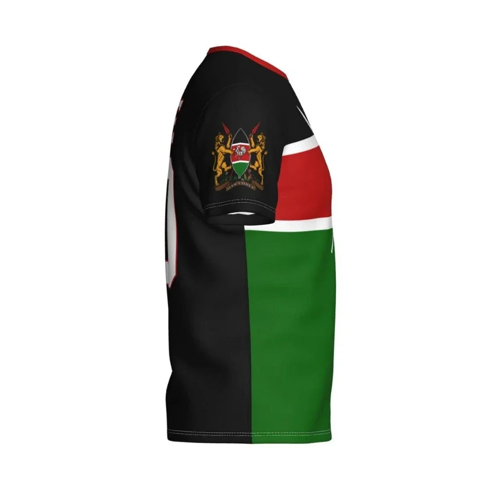 2024 New Kenya Flag Graphic 3D Printed T-shirt Kenya National Emblem Fashion Men's Tops  National Day Gifts Personalized Tee