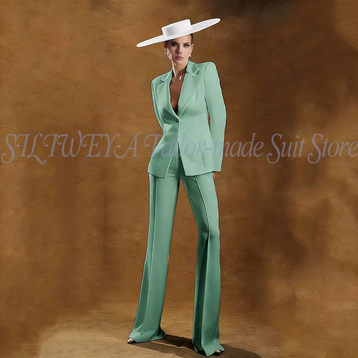 Ladies White Tailored Blazer Trousers Set Workplace Business Occasion Formal Attire 2026 Women Fashion Chic Office Commute Suit