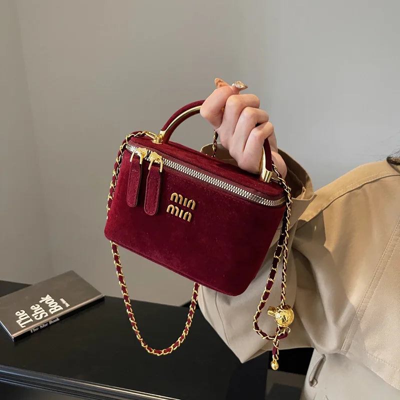 Crossbody Bag for Women, Top Handle Shoulder Pouch Purse Satchel Handbag, Flap Box Bag for Ladies