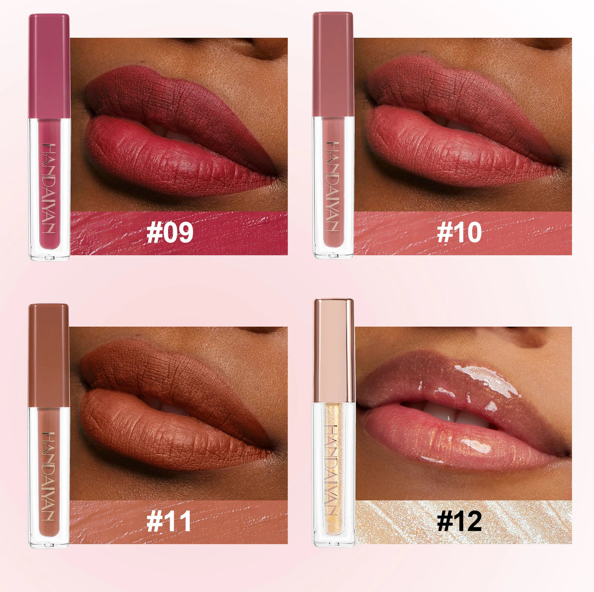 12 Shades Velvet Lipstick Set Nude Matte Lip Gloss Long Lasting Waterproof Smudge Proof Beauty Makeup Kit