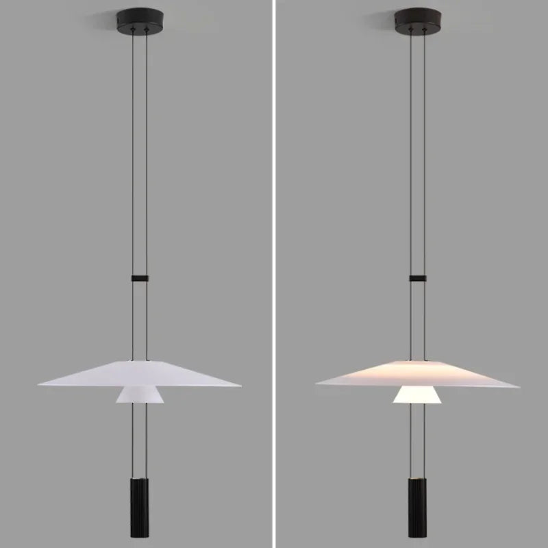 Modern Pendant Light Minimalist Circular Hanging Lamp for Living Room Dining Room Bar Dining Table Decorative Lighting Fixtures